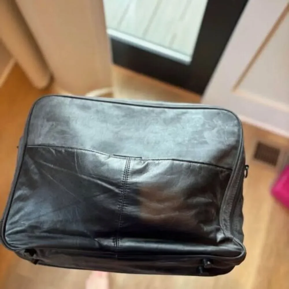 Vintage Pierre Cardin Men's soft leather briefcase‎ Large